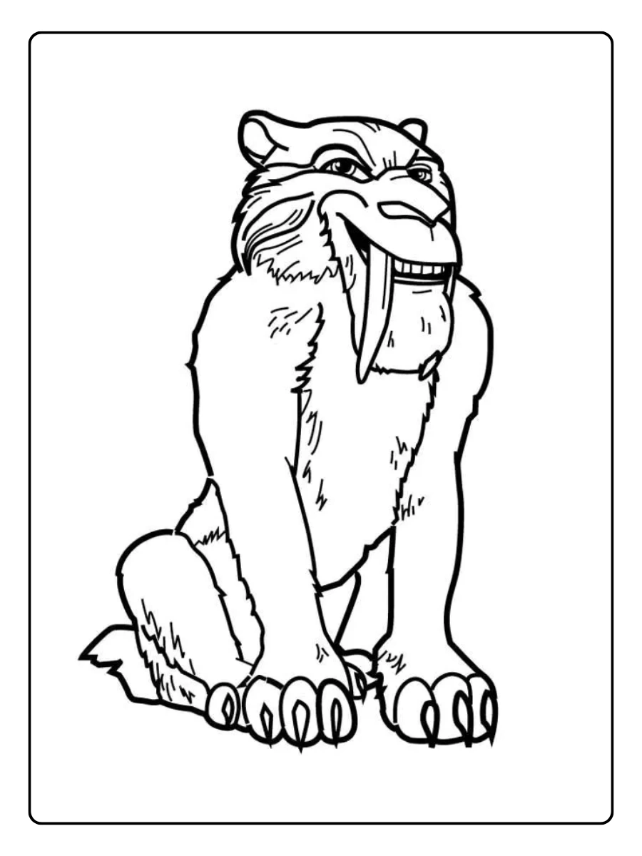 Disegni da colorare L’Era Glaciale da stampare