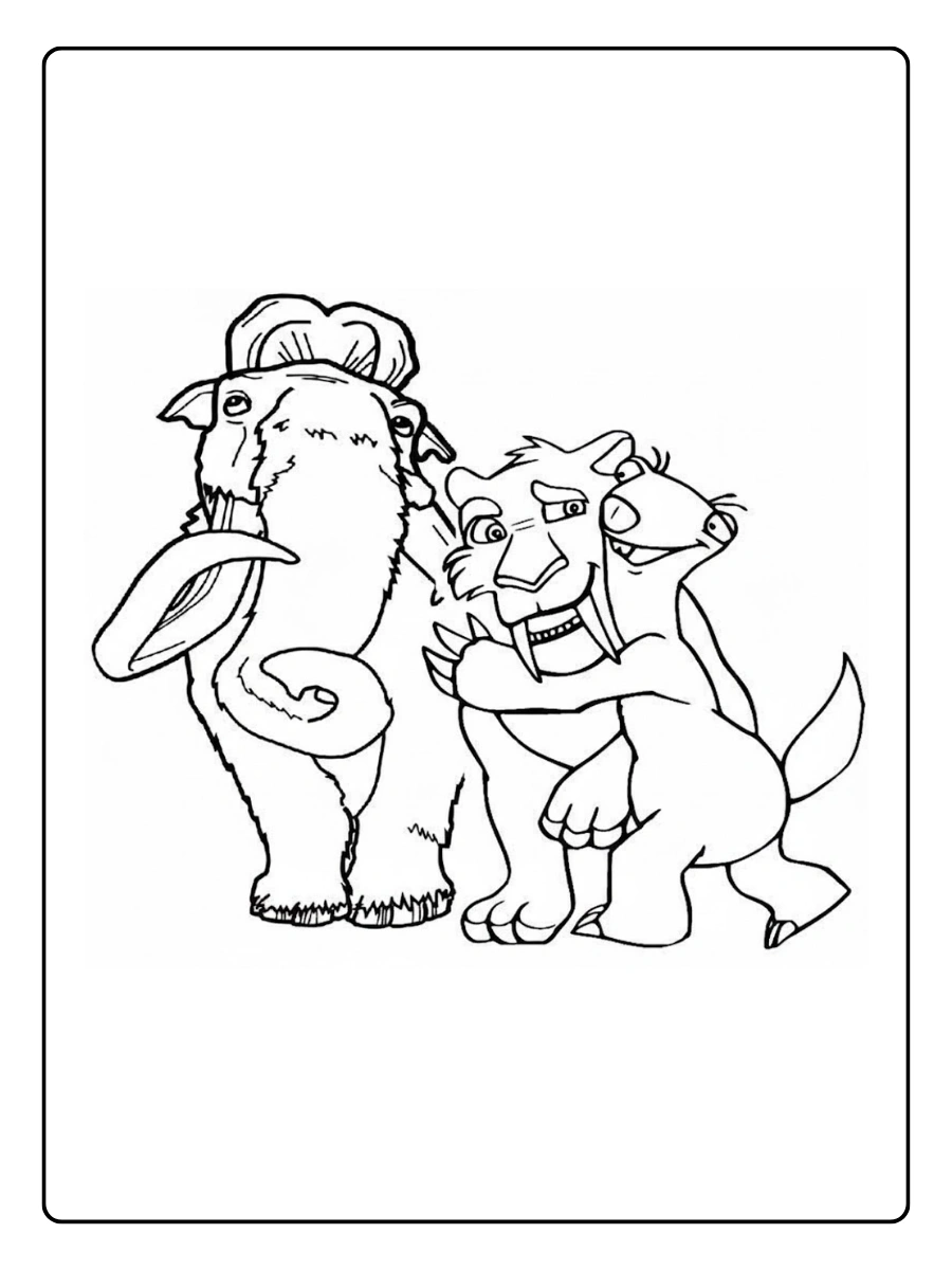 Disegni da colorare L’Era Glaciale film