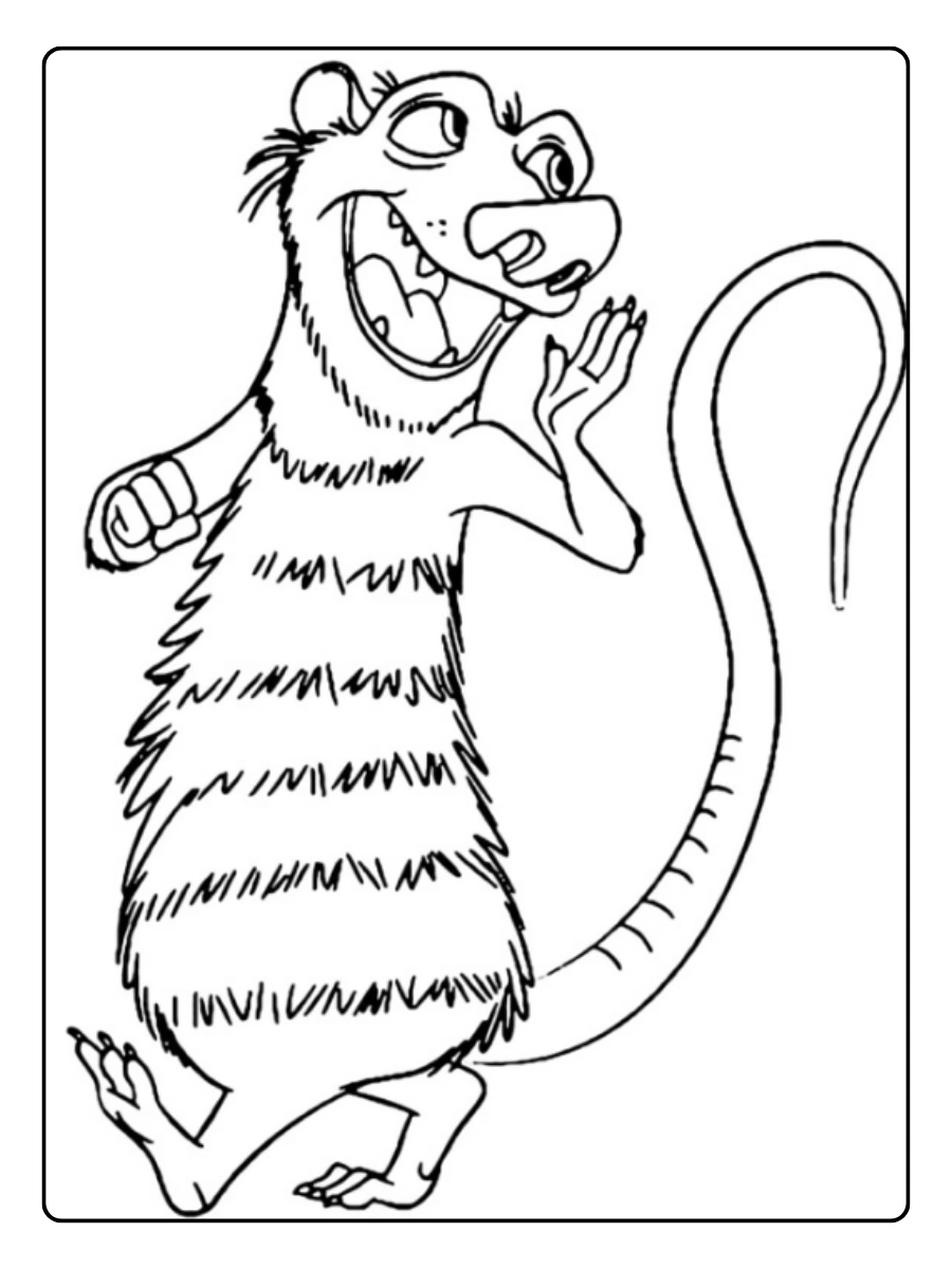 Disegni da colorare L’Era Glaciale per bambini