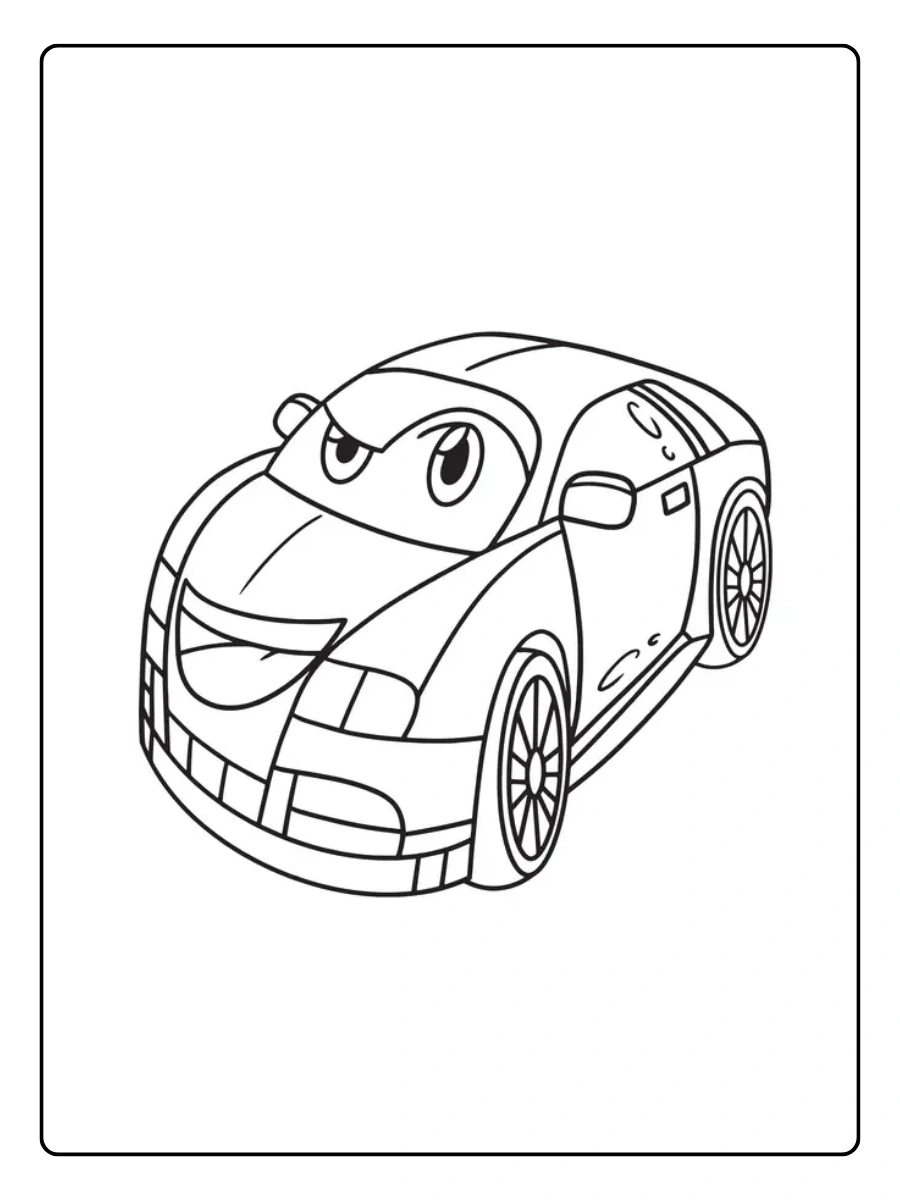 Disegni da colorare McQueen cartoon