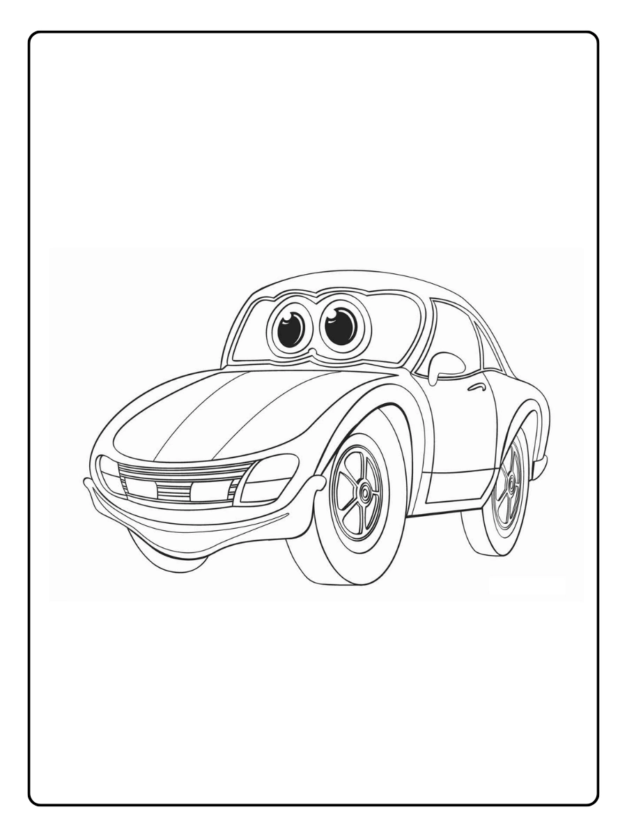 Disegni da colorare McQueen semplici