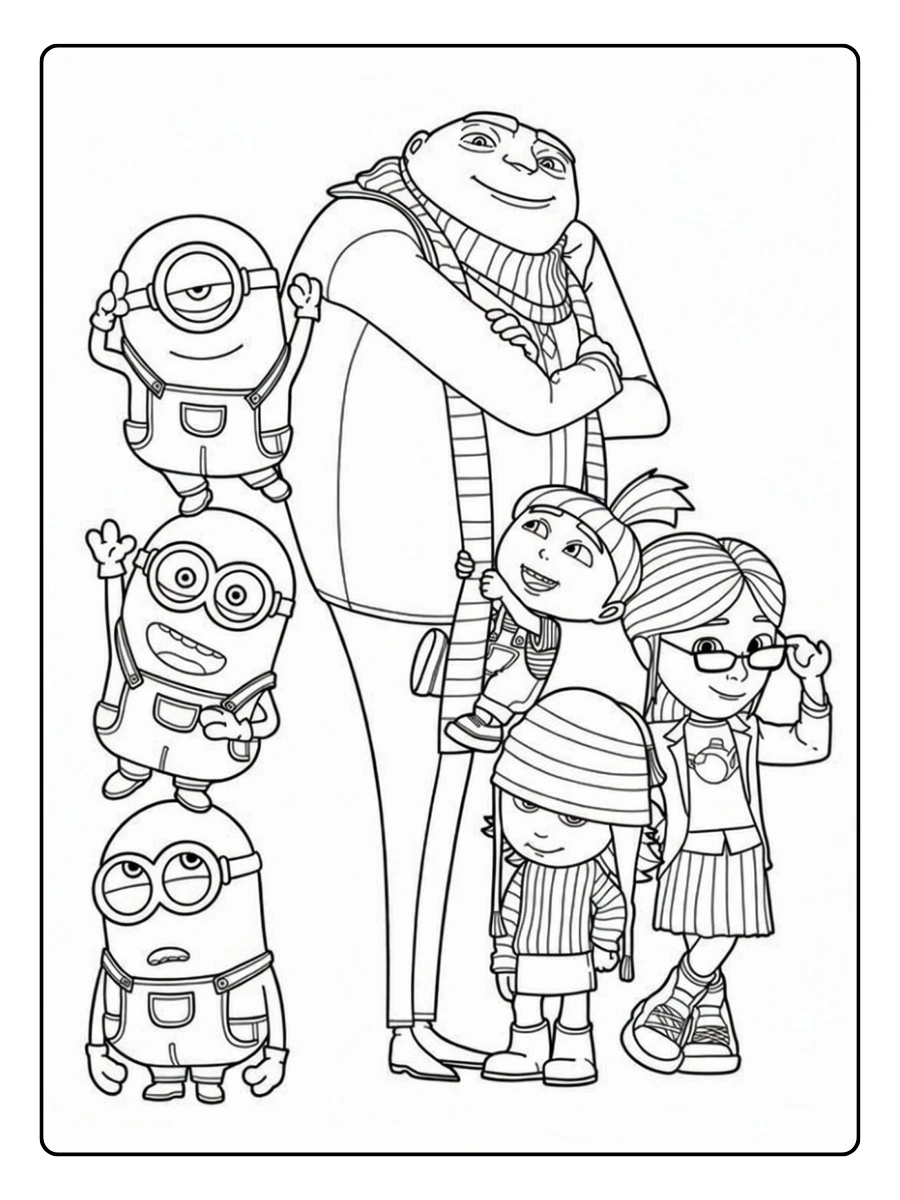 Disegni da colorare Minions Cattivissimo Me