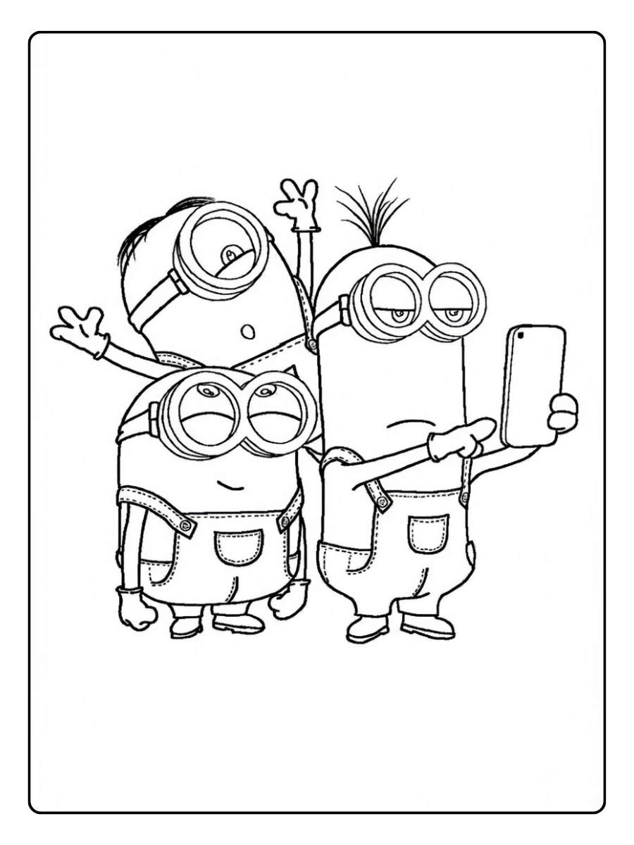 Disegni da colorare Minions cartoon