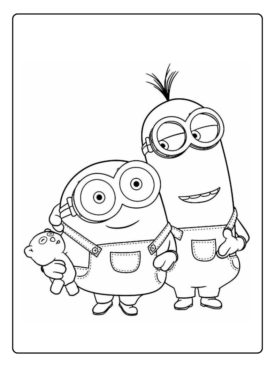 Disegni da colorare Minions da stampare