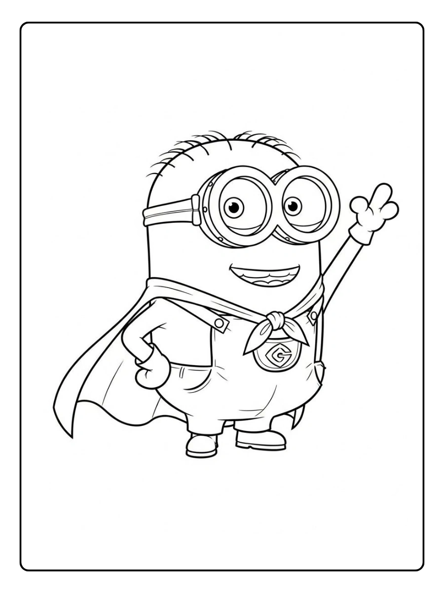 Disegni da colorare Minions divertenti