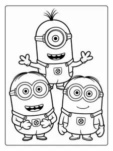Disegni da colorare Minions gratis