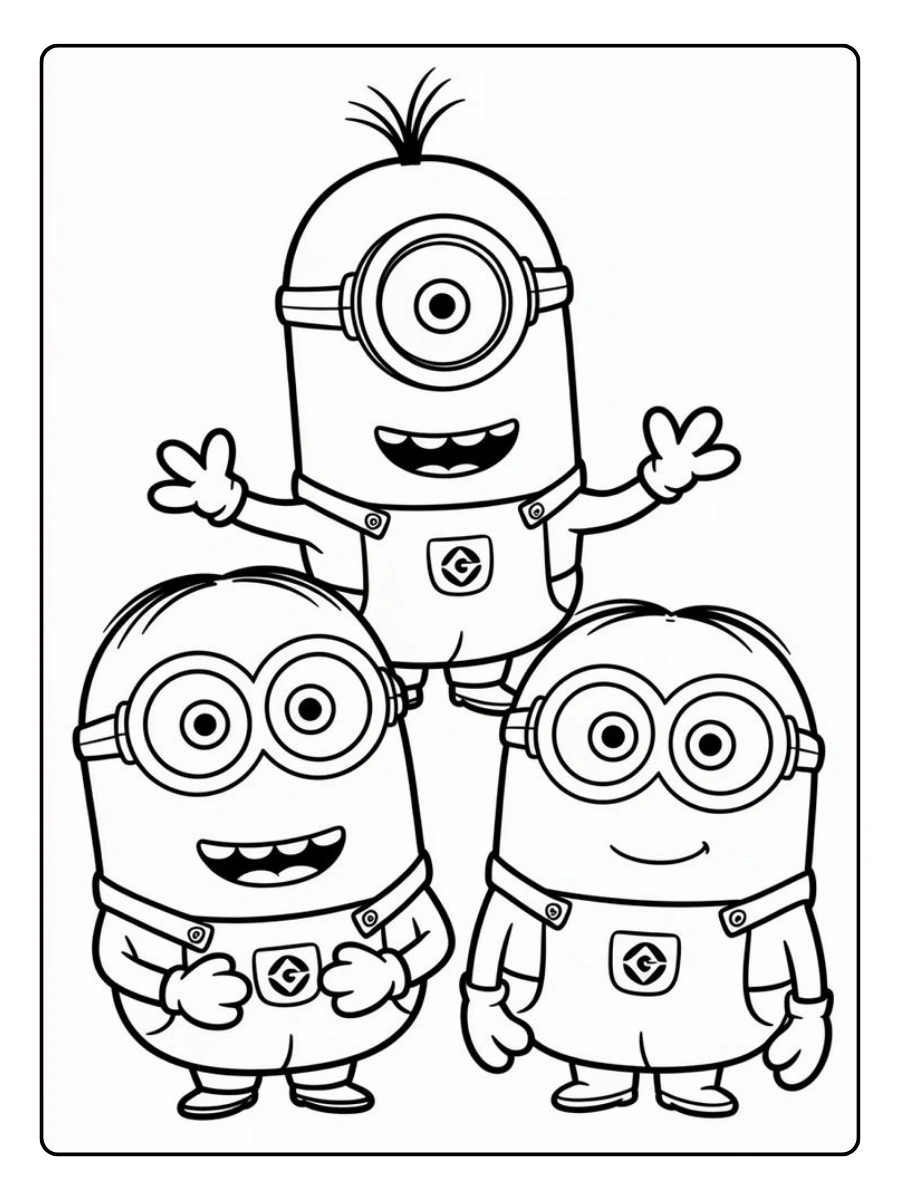 Disegni da colorare Minions gratis