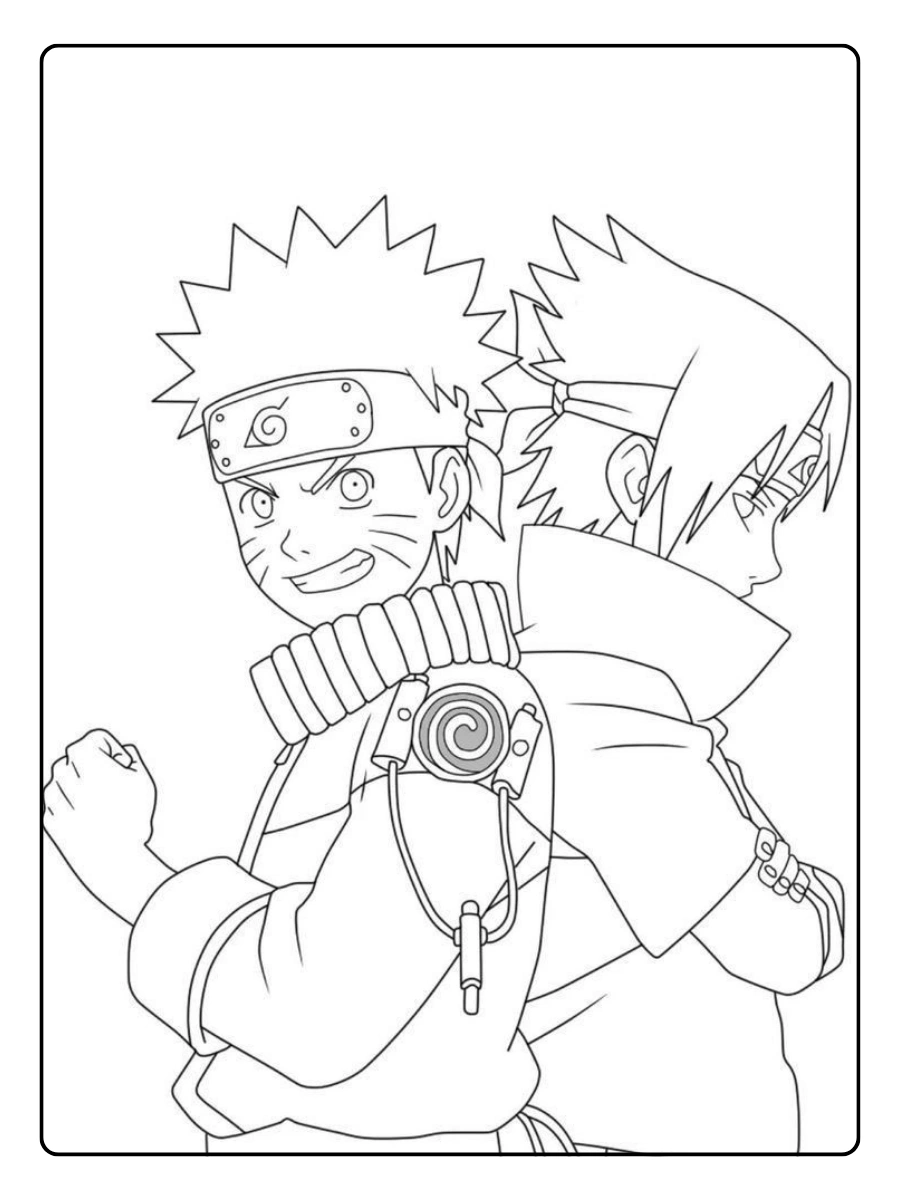 Disegni da colorare Naruto Shippuden cartoon