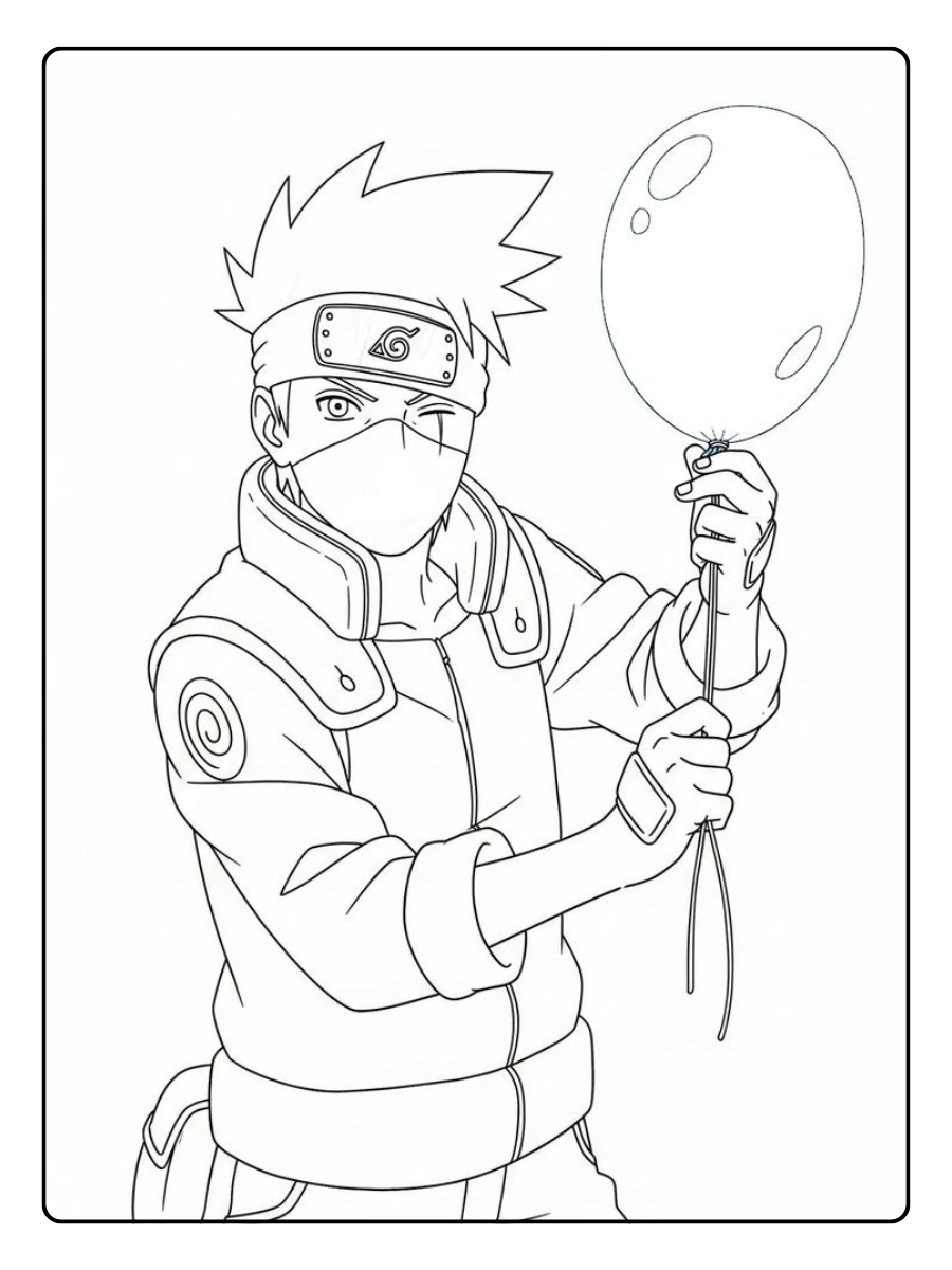 Disegni da colorare Naruto Shippuden per bambini