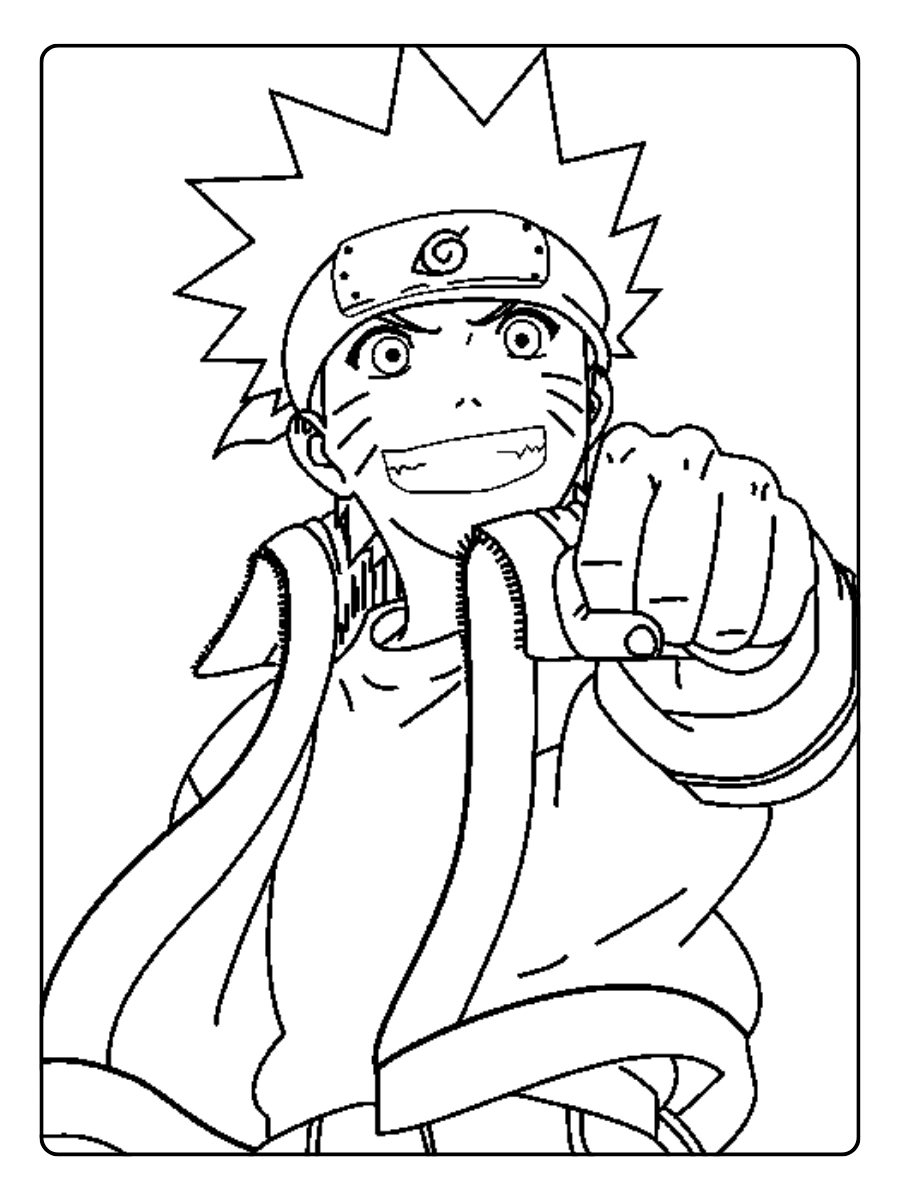 Disegni da colorare Naruto ninja