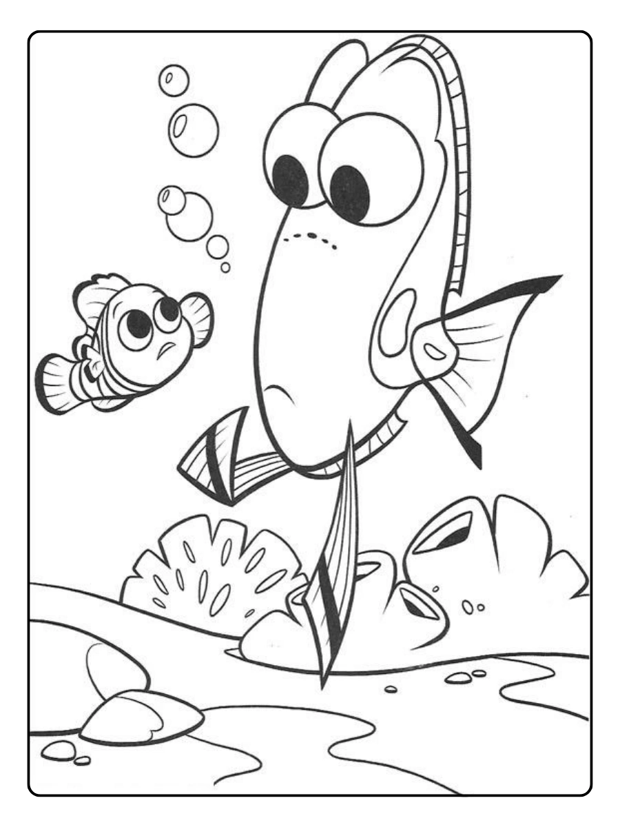 Disegni da colorare Nemo Disney Pixar