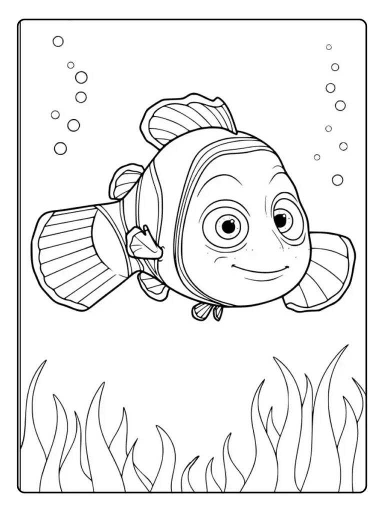 Disegni da colorare Nemo semplici