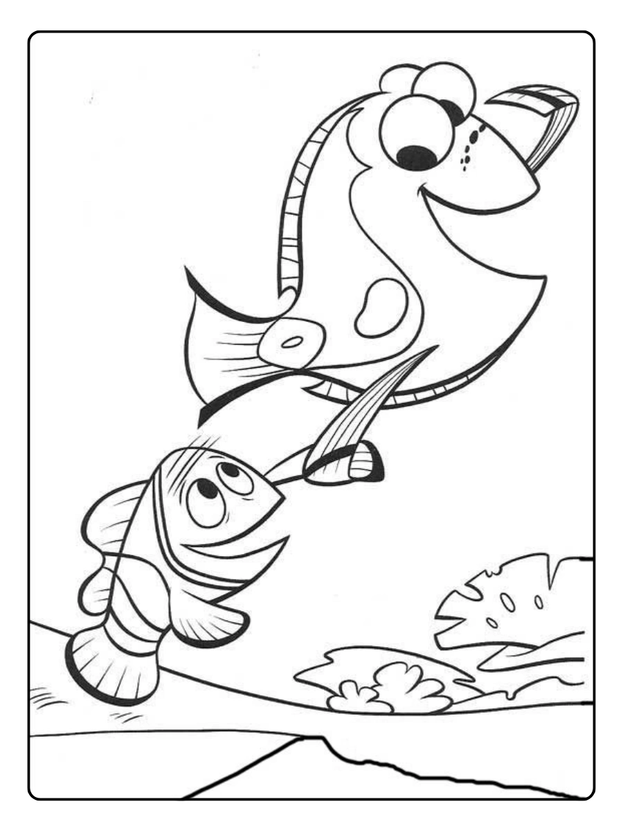 Disegni da colorare Nemo sott’acqua