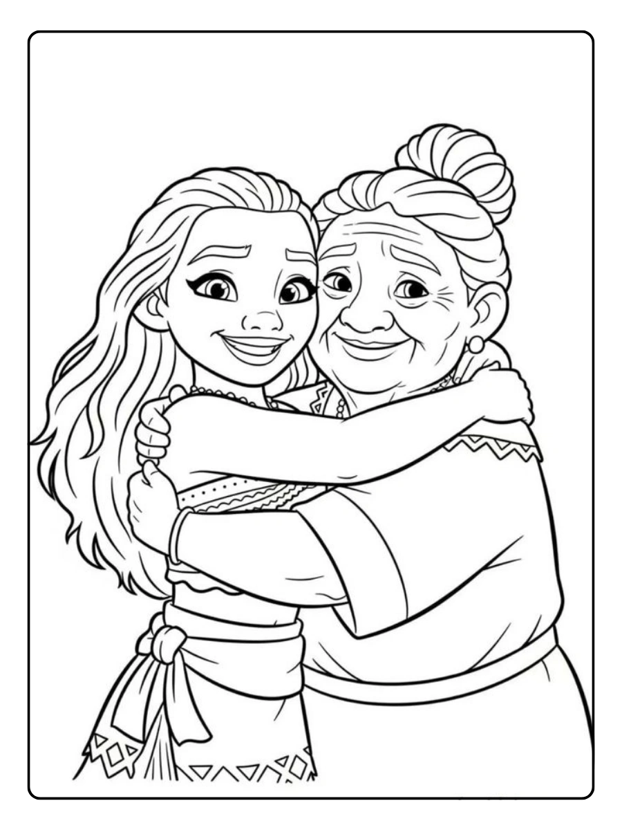 Disegni da colorare Oceania Disney