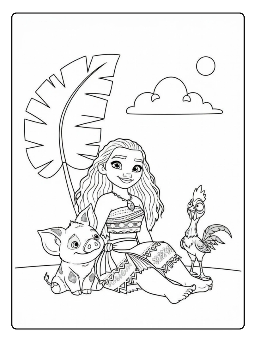 Disegni da colorare Oceania mare