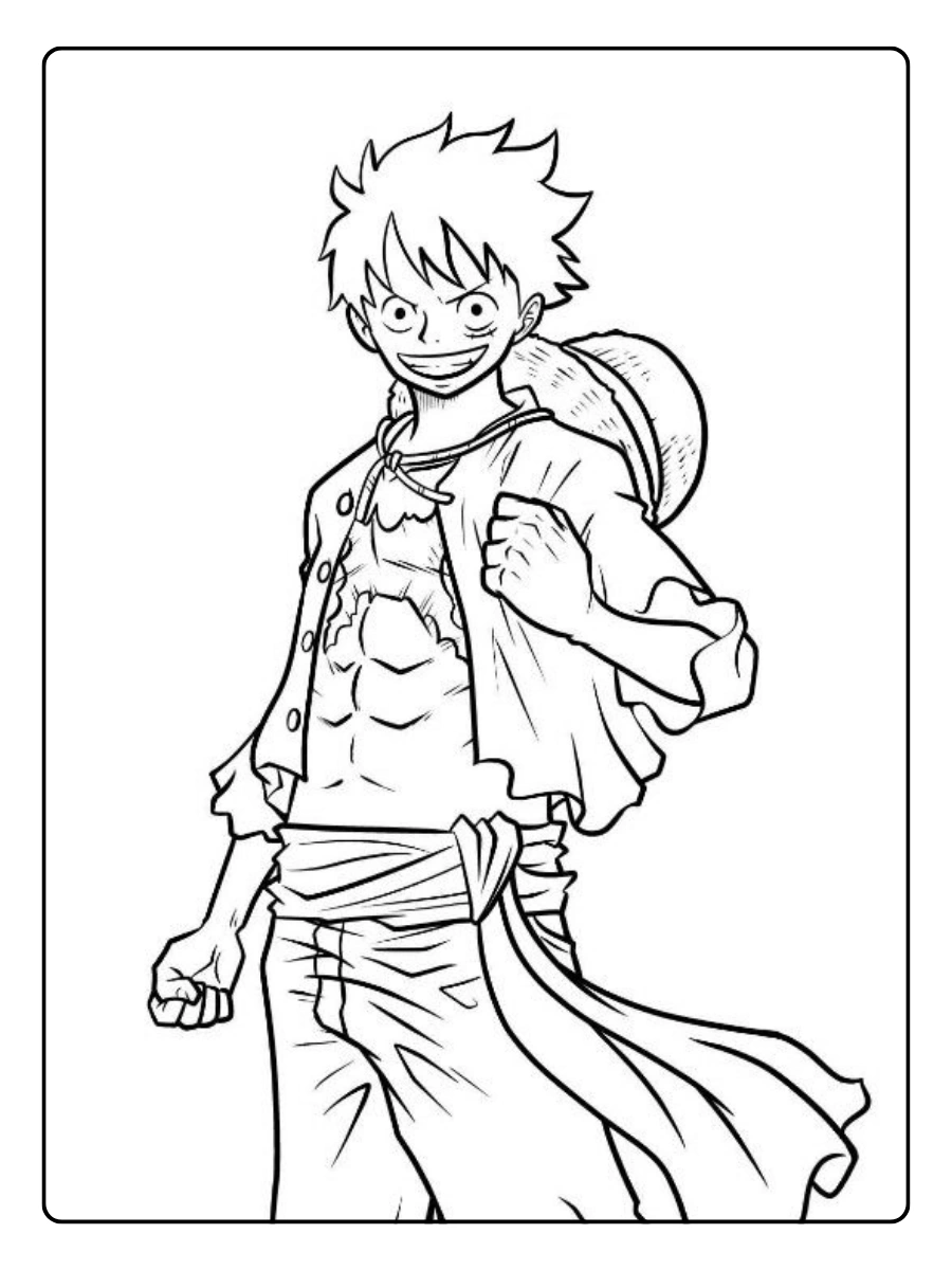 Disegni da colorare One Piece chibi