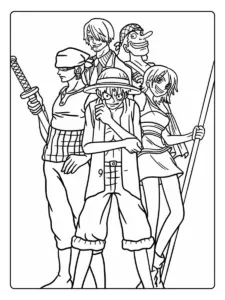 Disegni da colorare One Piece ciurma