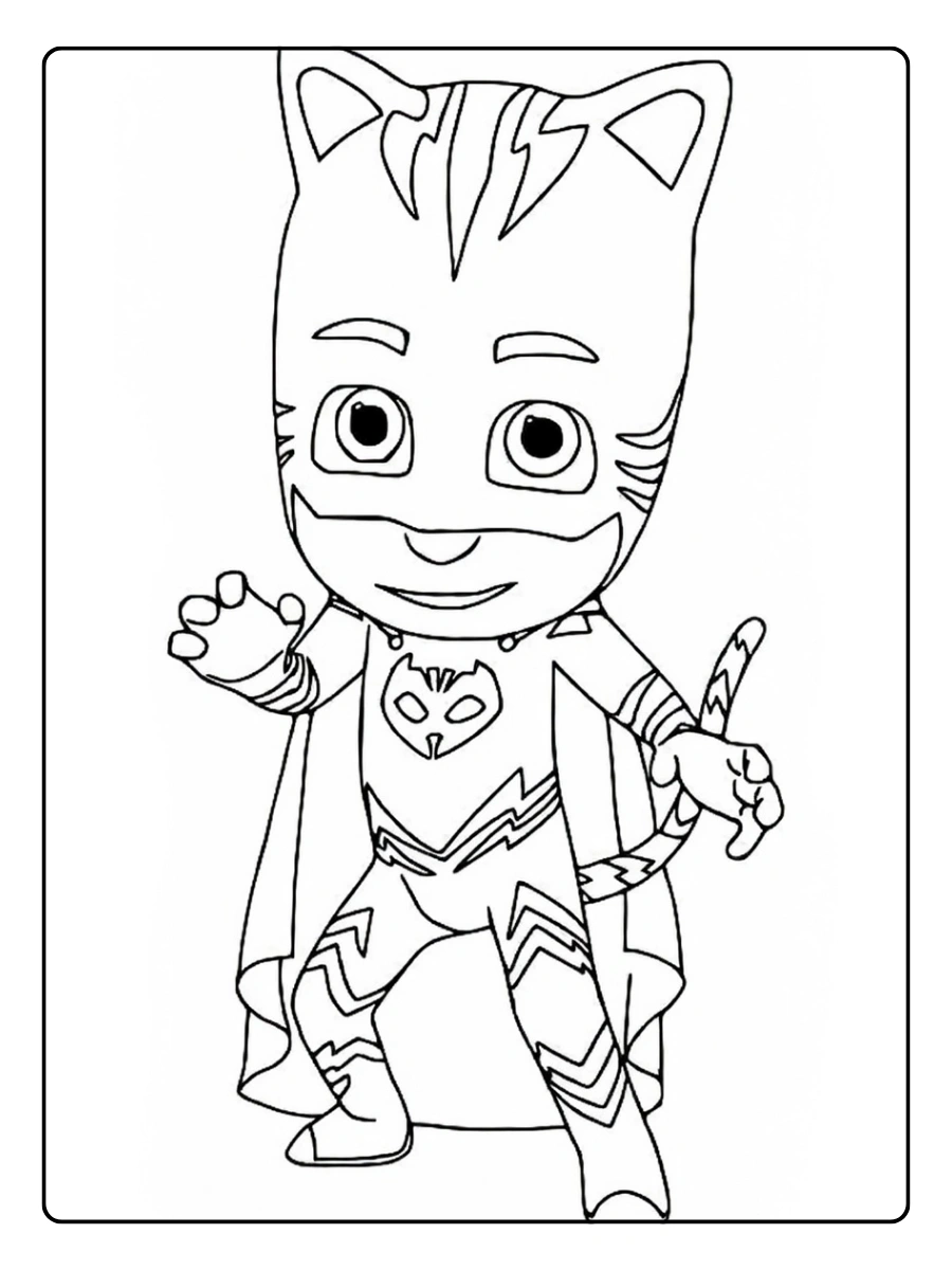 Disegni da colorare PJ Masks cartoni animati