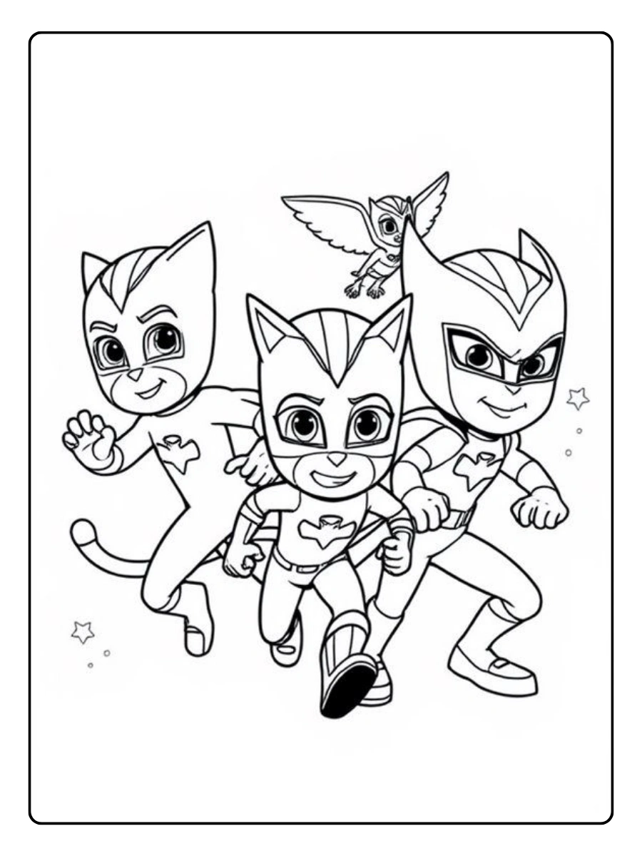 Disegni da colorare PJ Masks