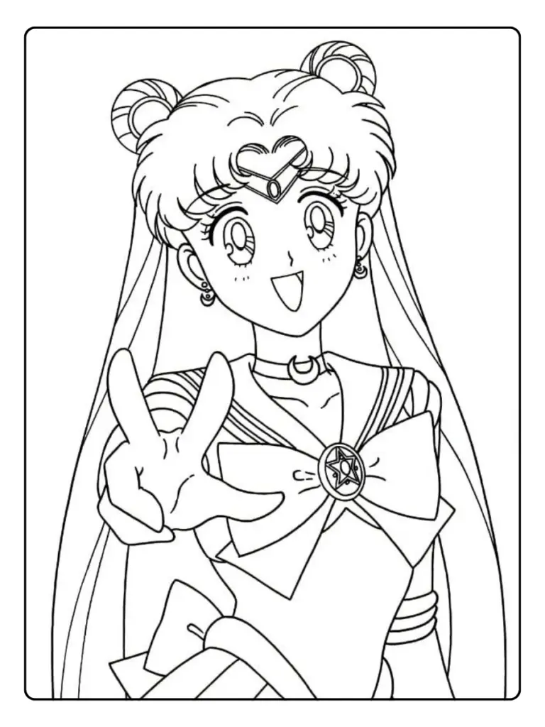 Disegni da colorare Sailor Moon da stampare