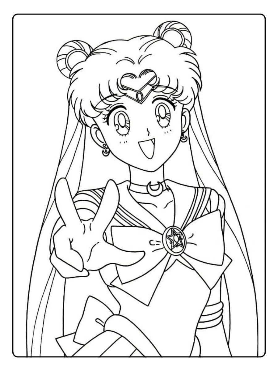 Disegni da colorare Sailor Moon da stampare