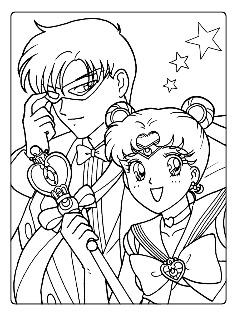 Disegni da colorare Sailor Moon facili