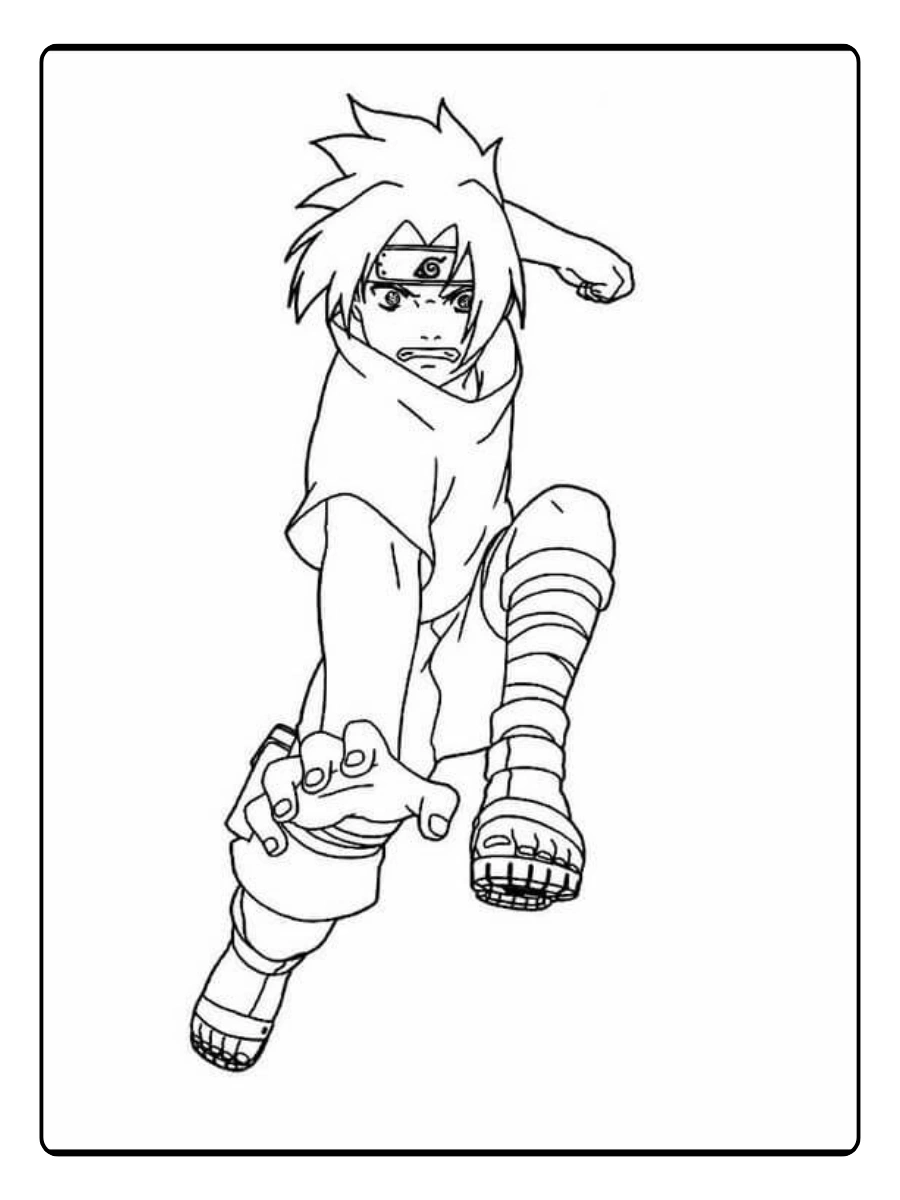 Disegni da colorare Sasuke Naruto