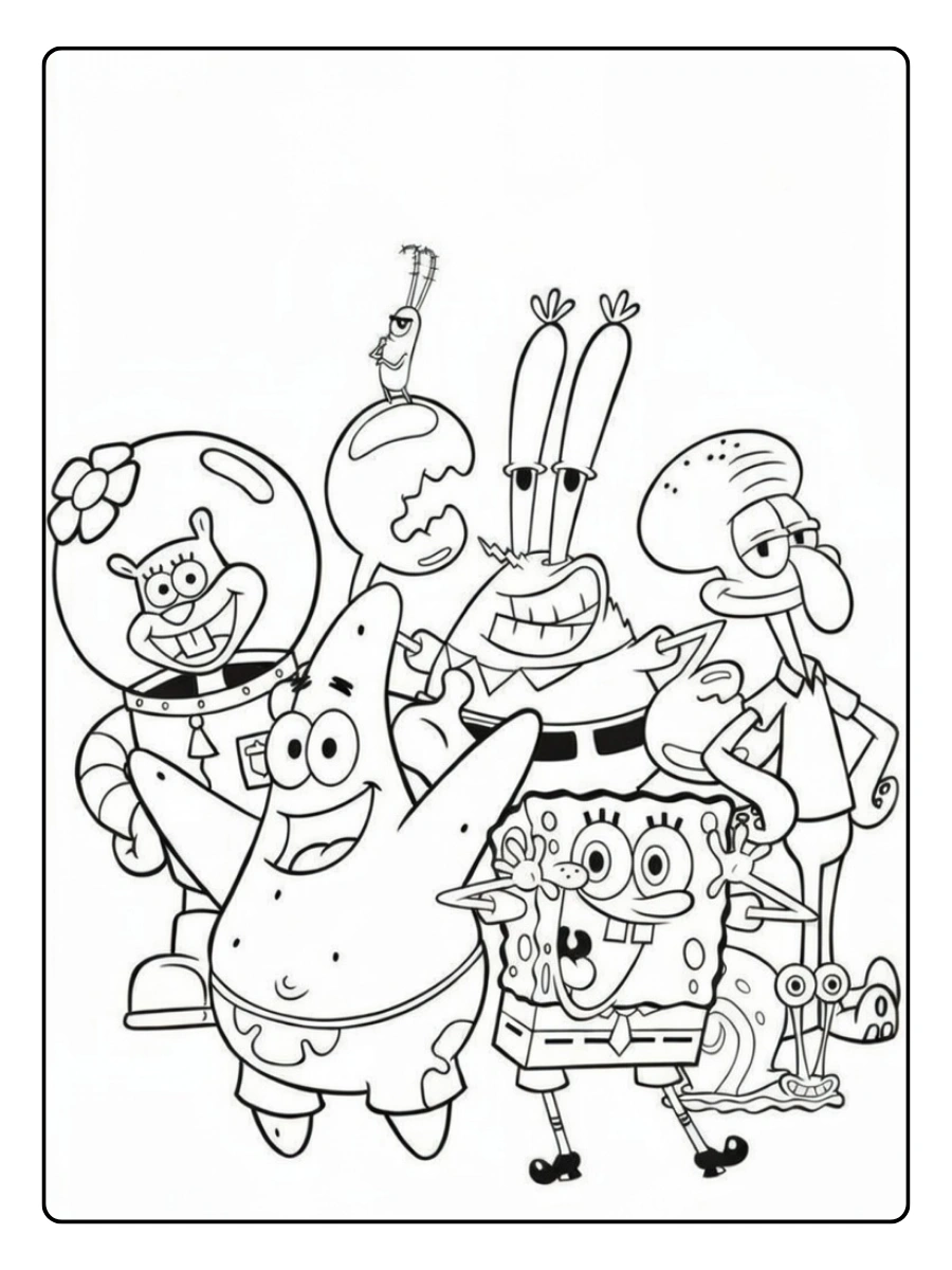 Disegni da colorare SpongeBob SquarePants