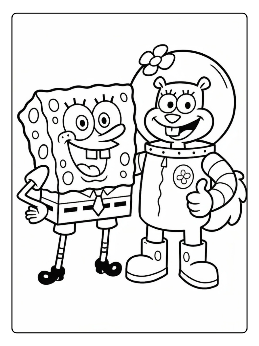 Disegni da colorare SpongeBob cartoon