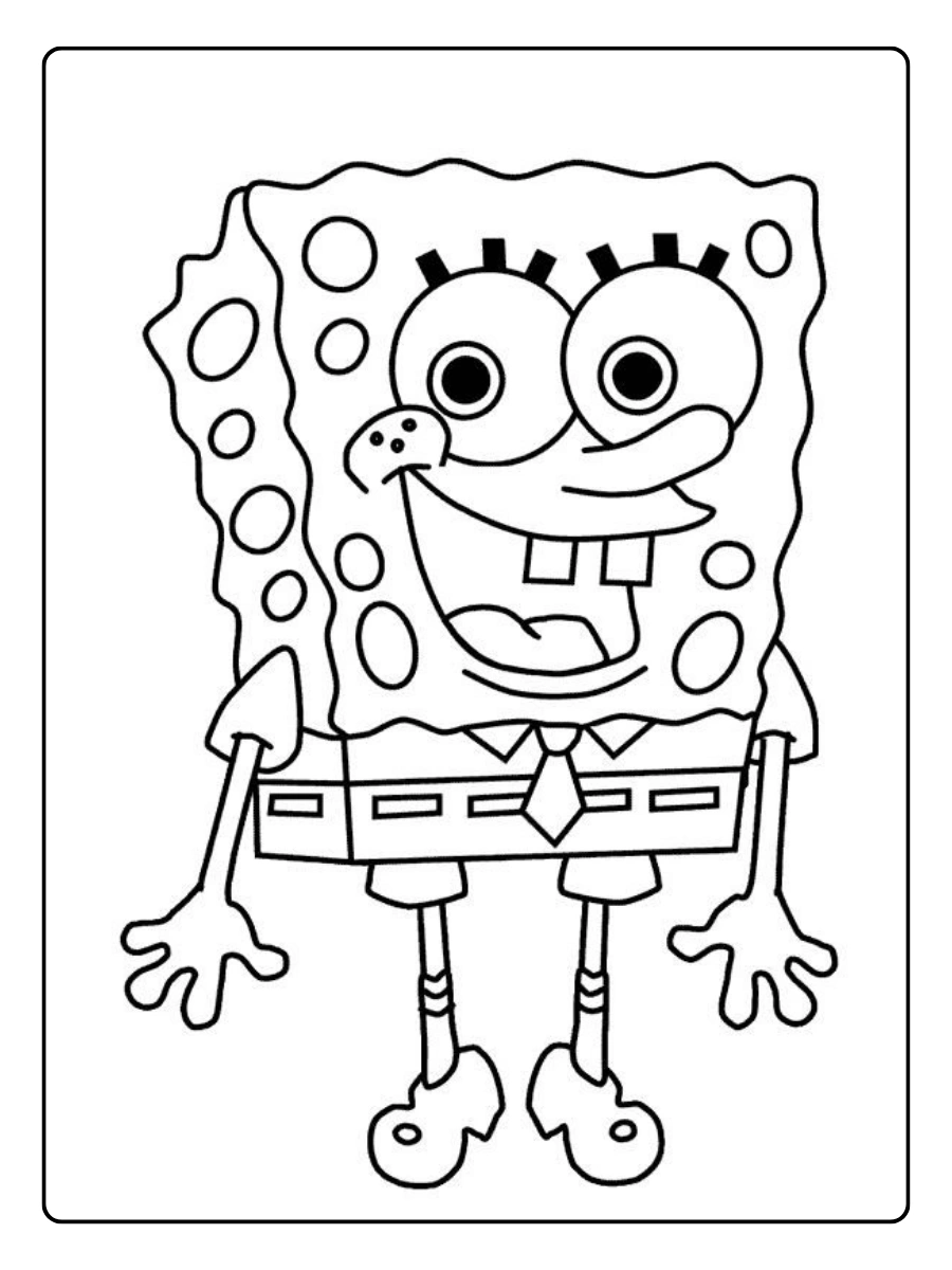 Disegni da colorare SpongeBob divertente