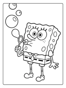 Disegni da colorare SpongeBob per bambini
