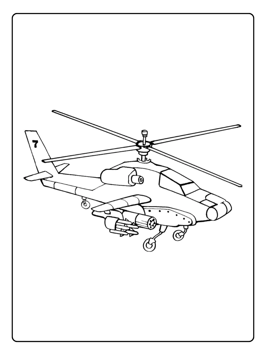 Disegni da colorare aereo bambini