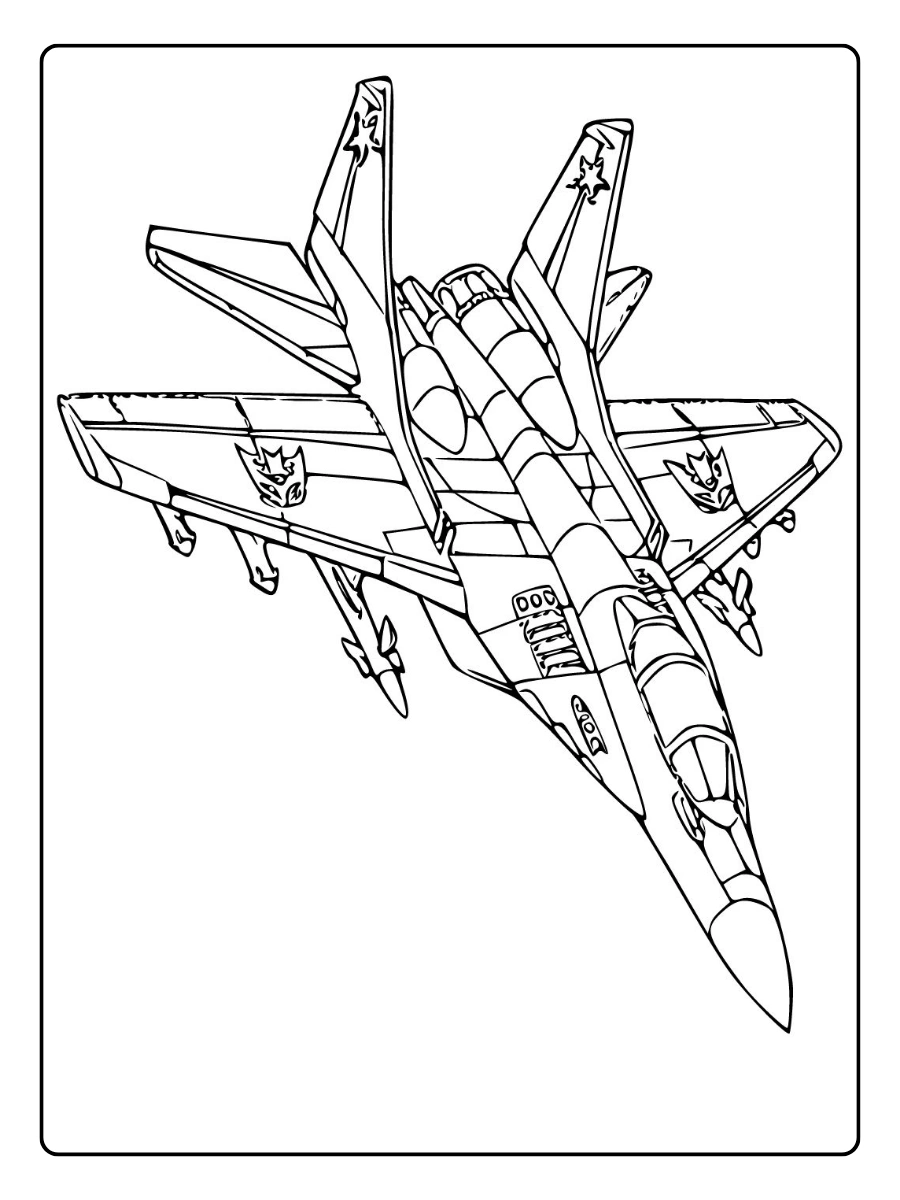 Disegni da colorare aereo da stampare