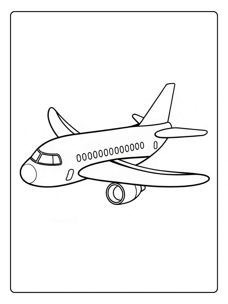 Disegni da colorare aereo jet