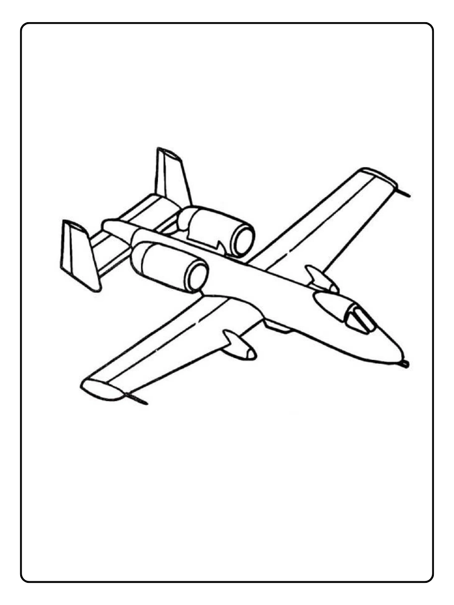 Disegni da colorare aereo passeggeri