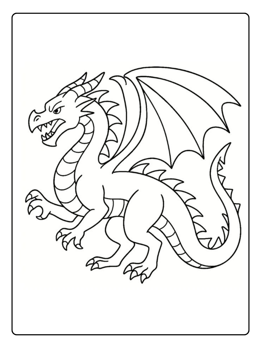 Disegni da colorare del drago