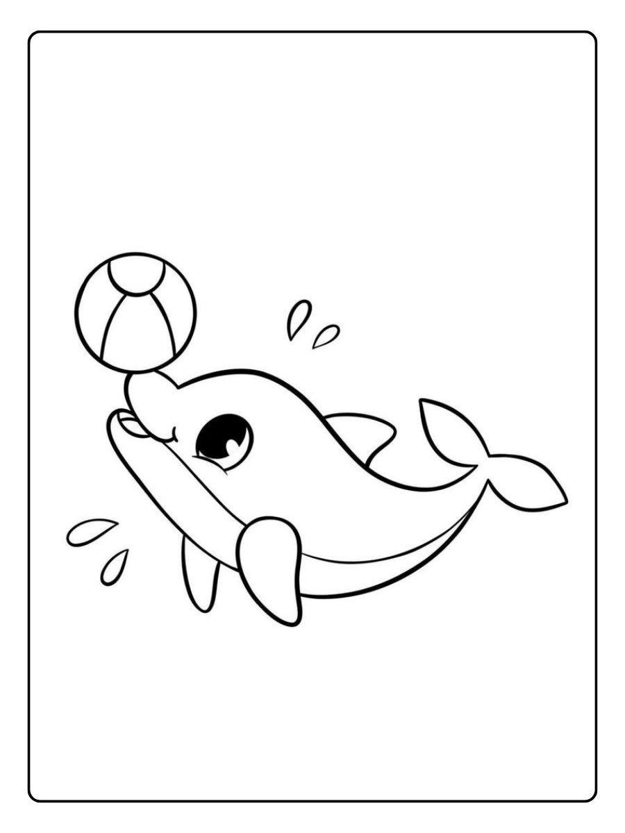 Disegni da colorare delfini