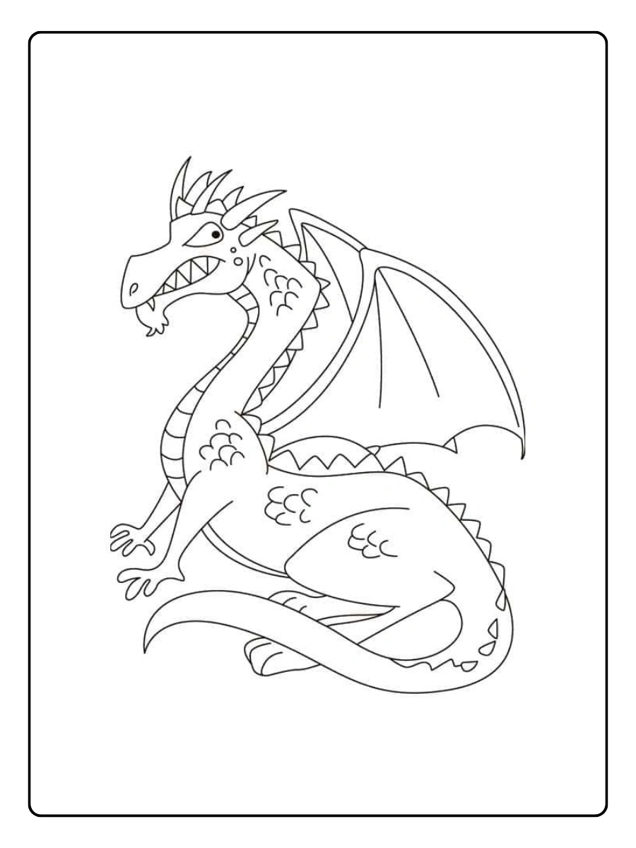 Disegni da colorare drago gratis