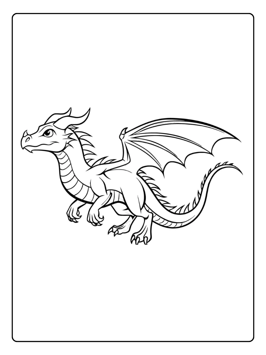 Disegni da colorare drago per bambini