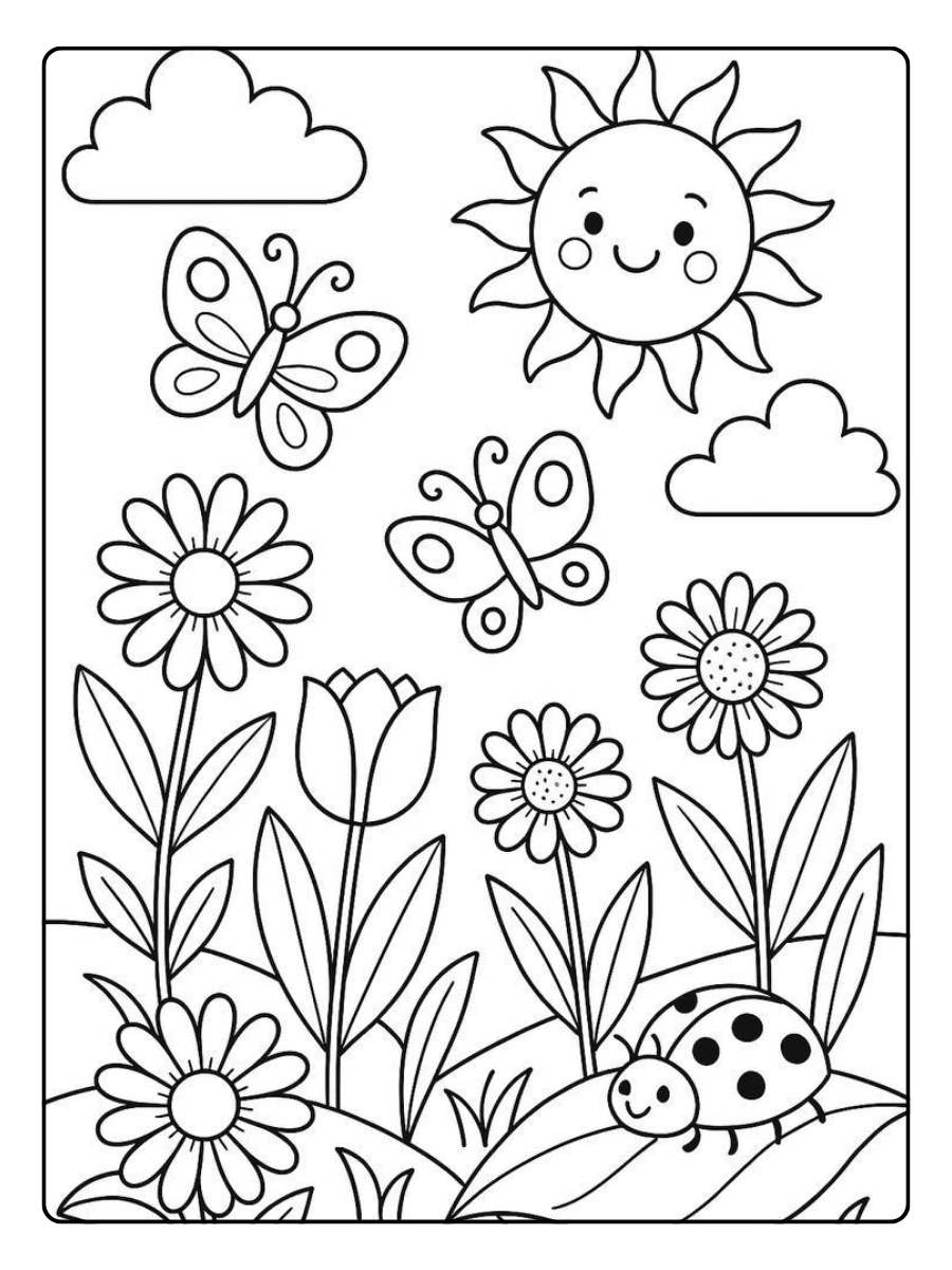 Disegni da colorare farfalle