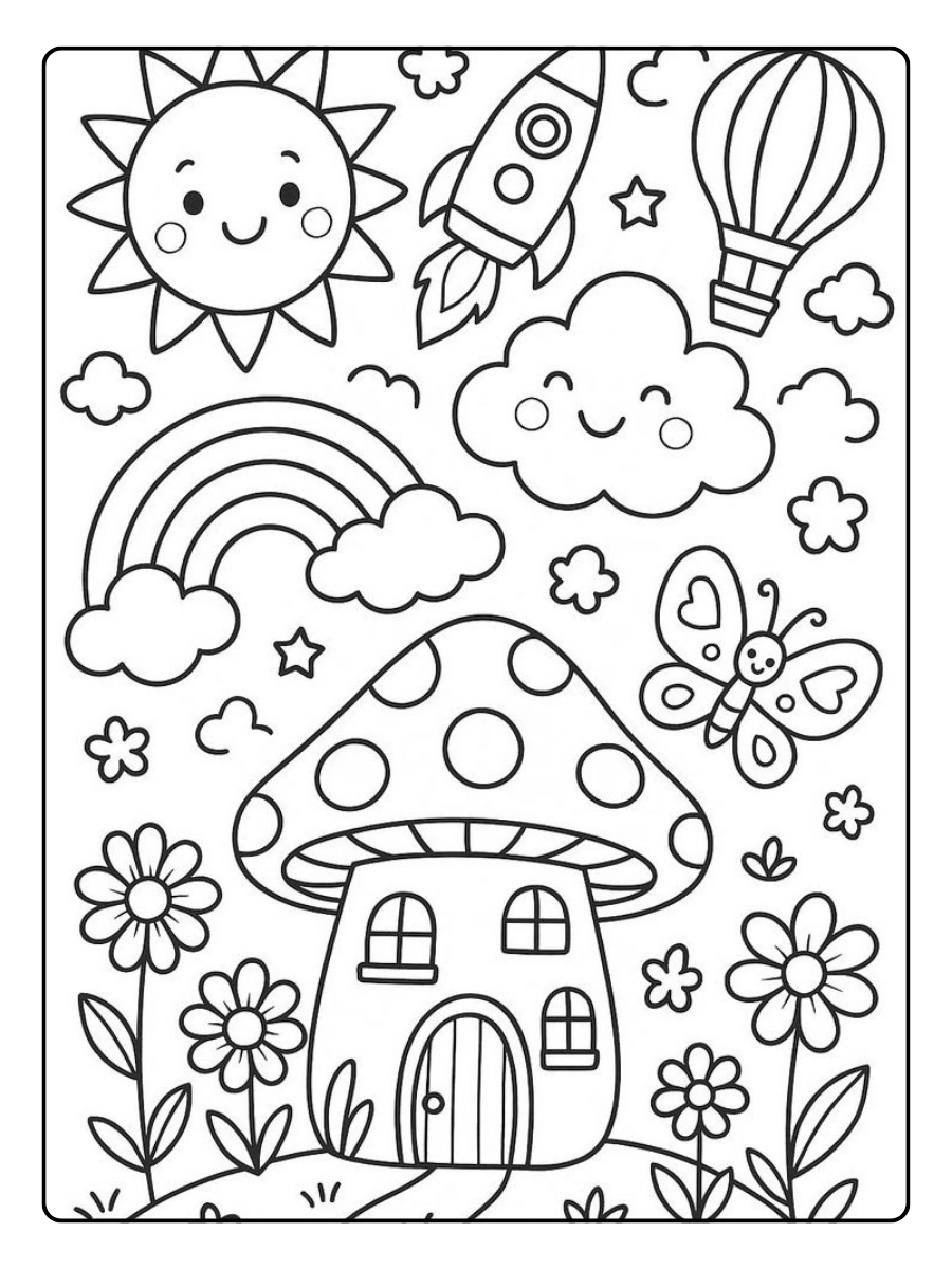 Disegni da colorare fiori di primavera