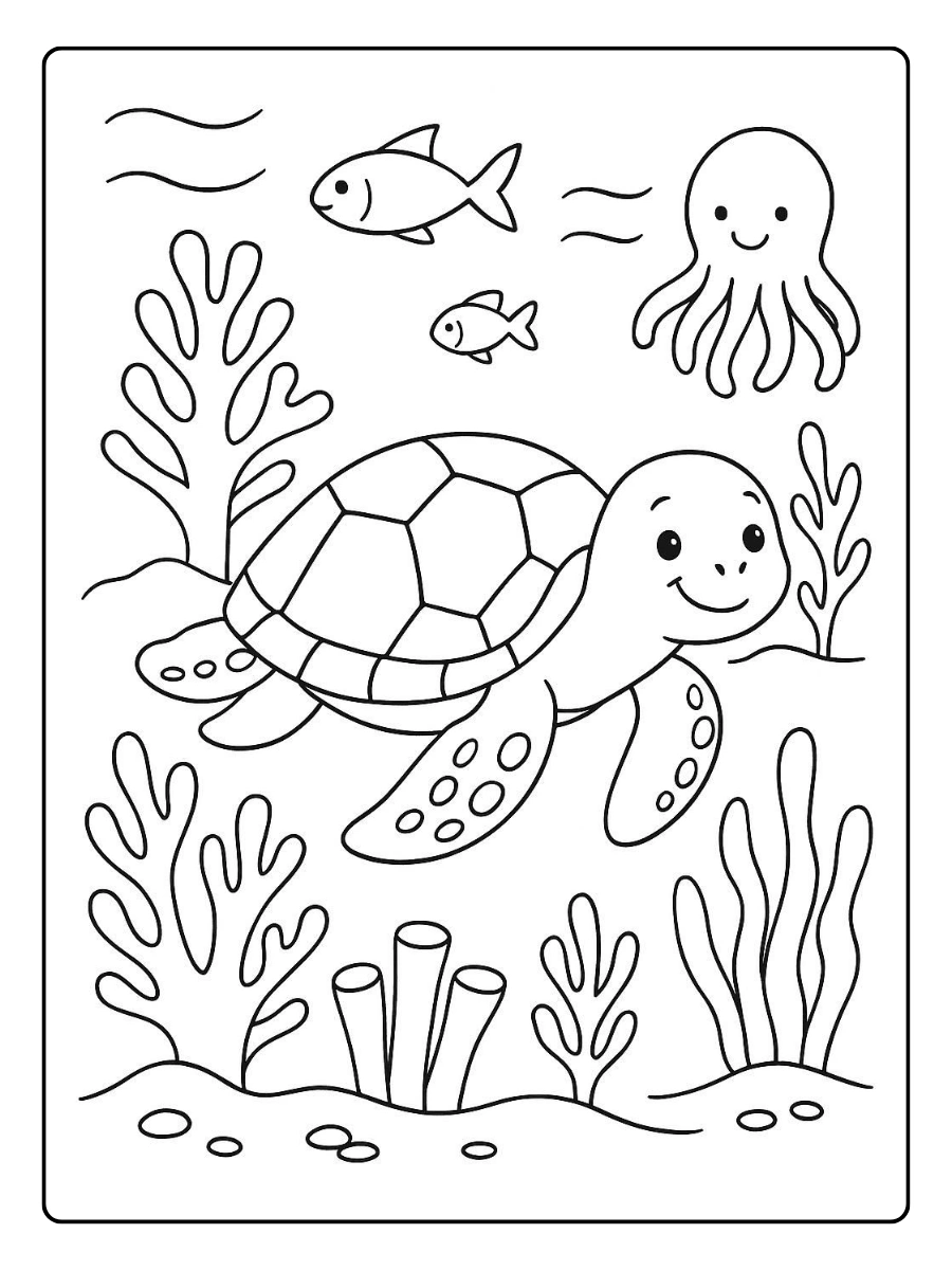 Disegni da colorare mare gratis