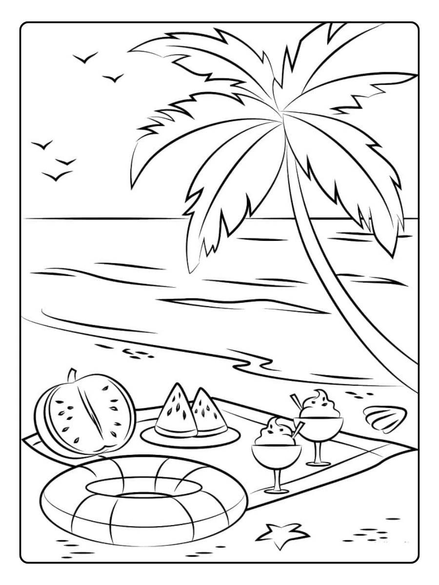 Disegni da colorare mare per bambini