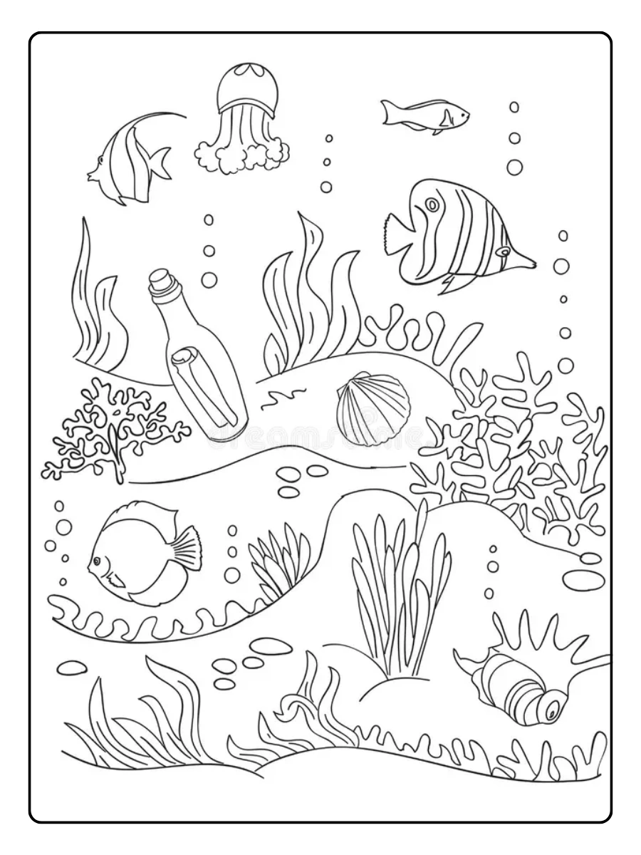 Disegni da colorare mare