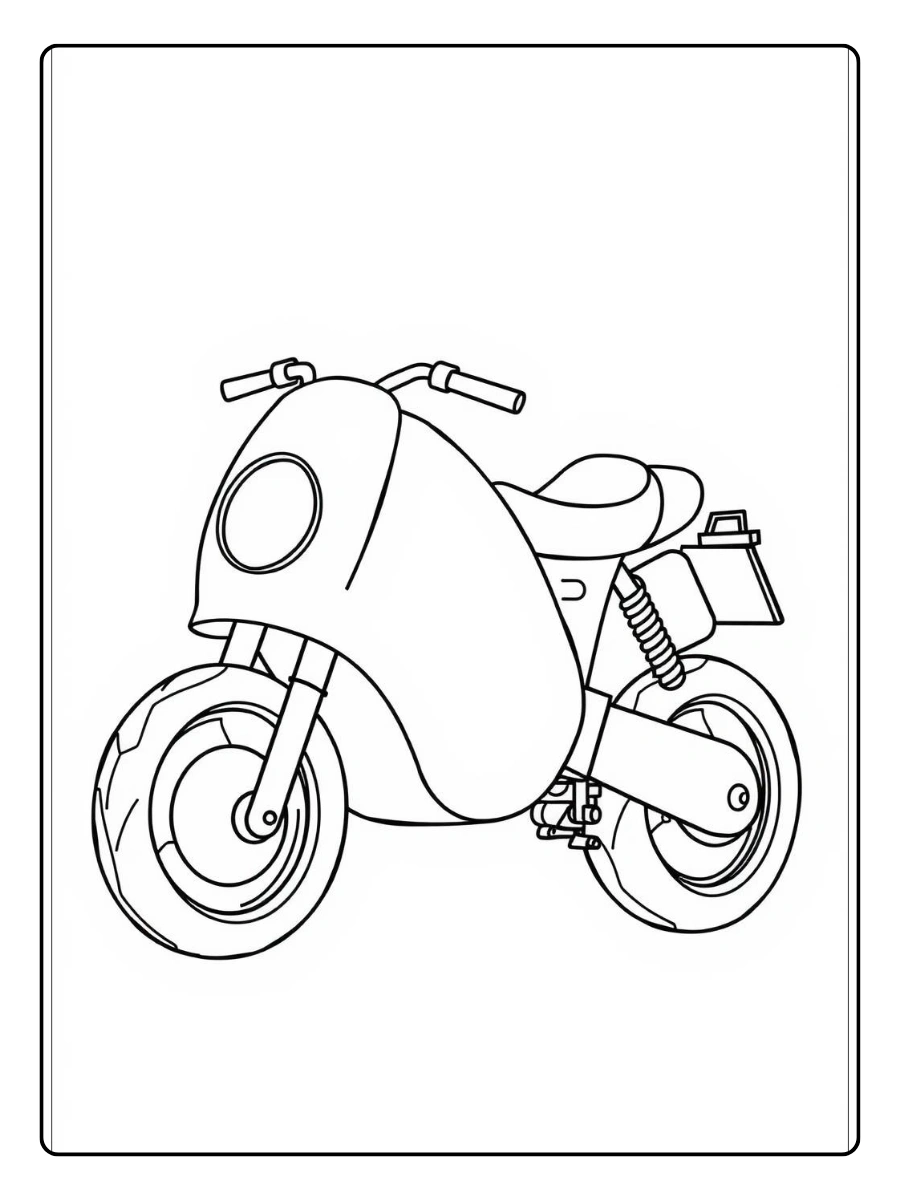 Disegni da colorare moto da stampare
