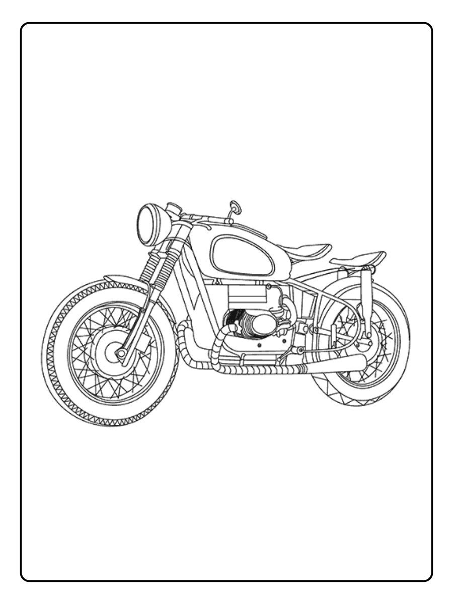 Disegni da colorare moto enduro