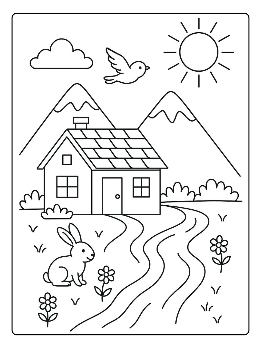 Disegni da colorare primavera bambini