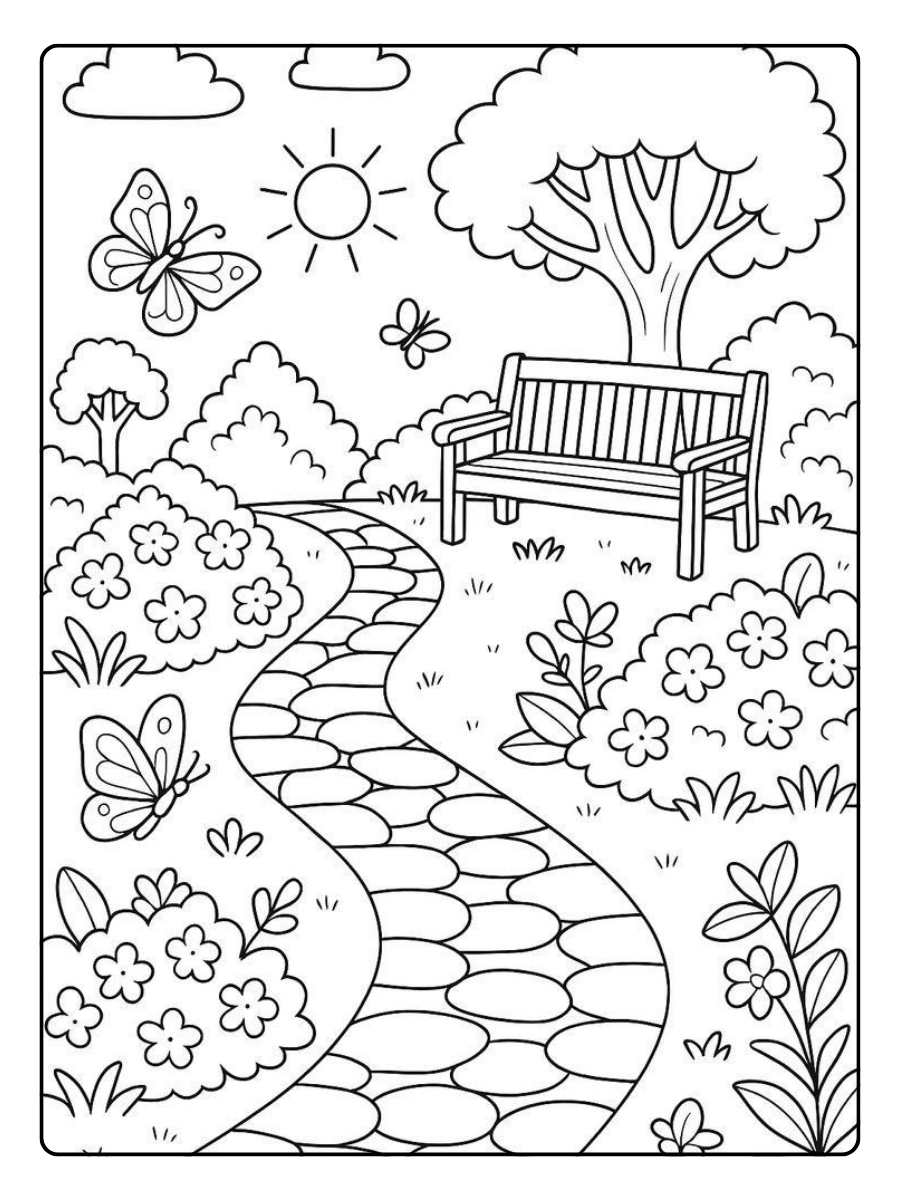 Disegni da colorare primavera per bambini