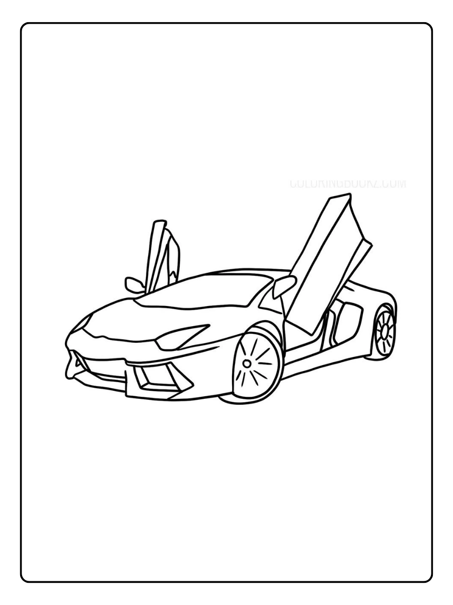 Disegni da colorare veicoli auto