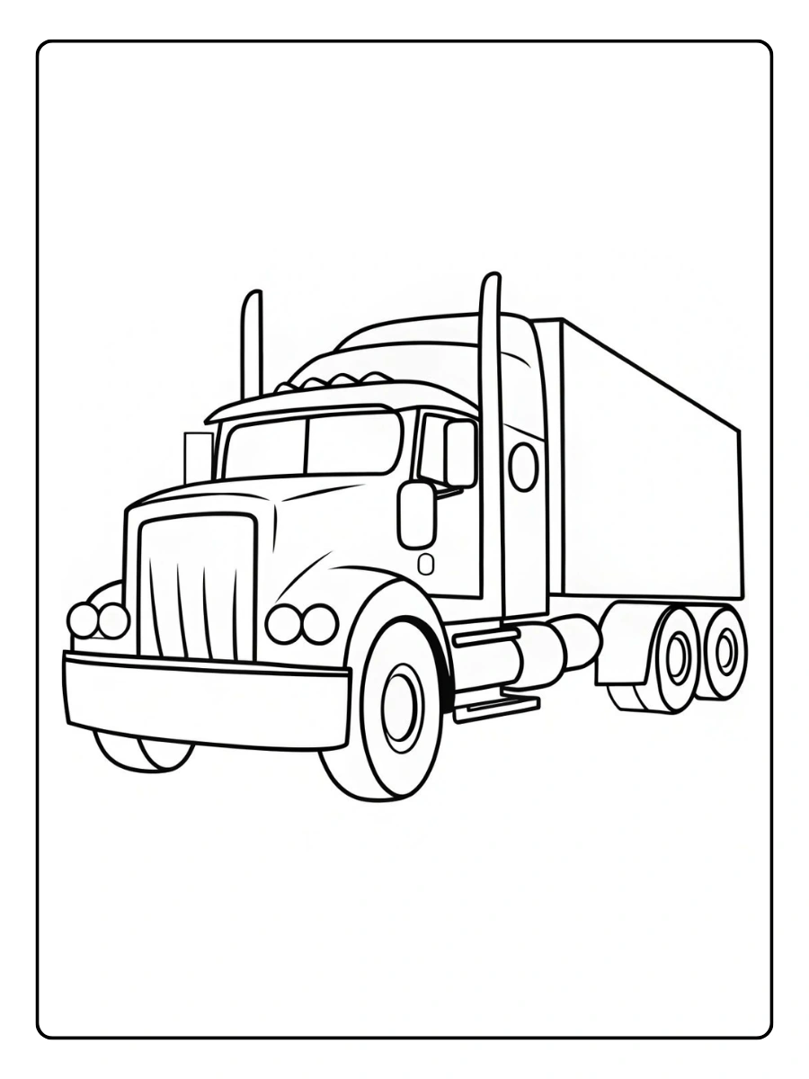 Disegni da colorare veicoli camion